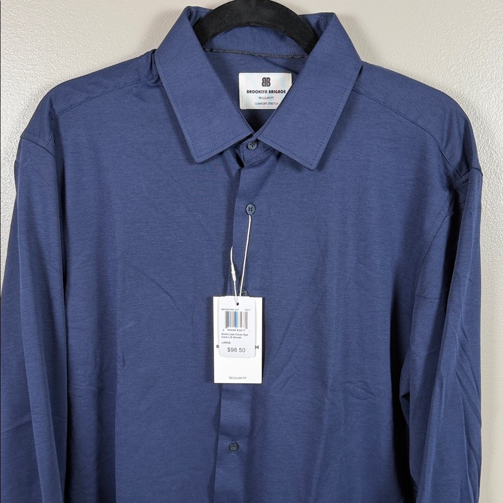 Brooklyn Brigade Men's Navy Long-Sleeve Shirt